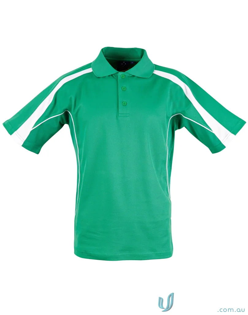 Kids Legend Polo in green and white, PS53K Legend Truedry stylish fashion