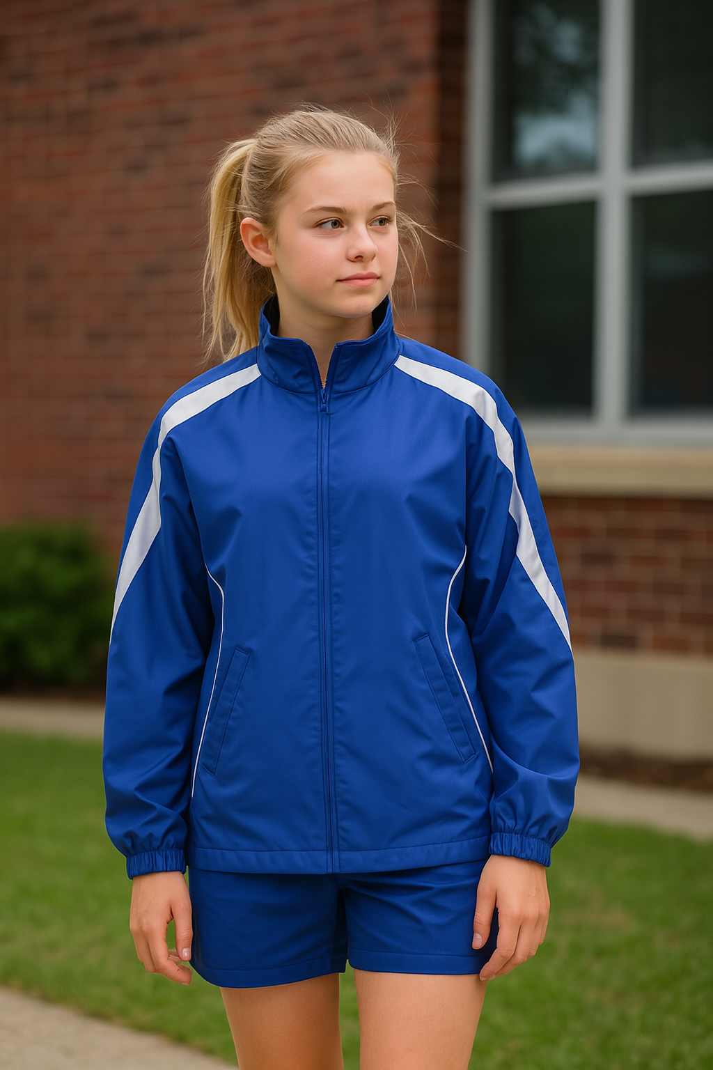 Kids Legend Warm Up Jacket - Royal/White / 06 - Sportswear