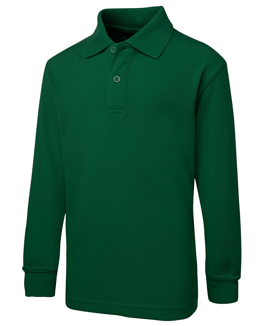 JB’s Kids Light Blue Long Sleeve Polo Shirt - Bottle Green / 4 - POLO