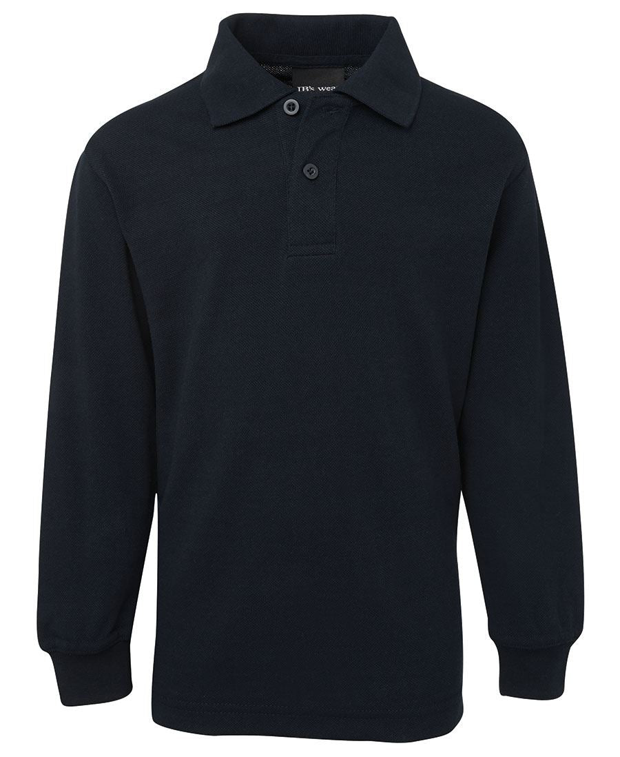 JB’s Kids Light Blue Long Sleeve Polo Shirt - Navy / 4 - POLO