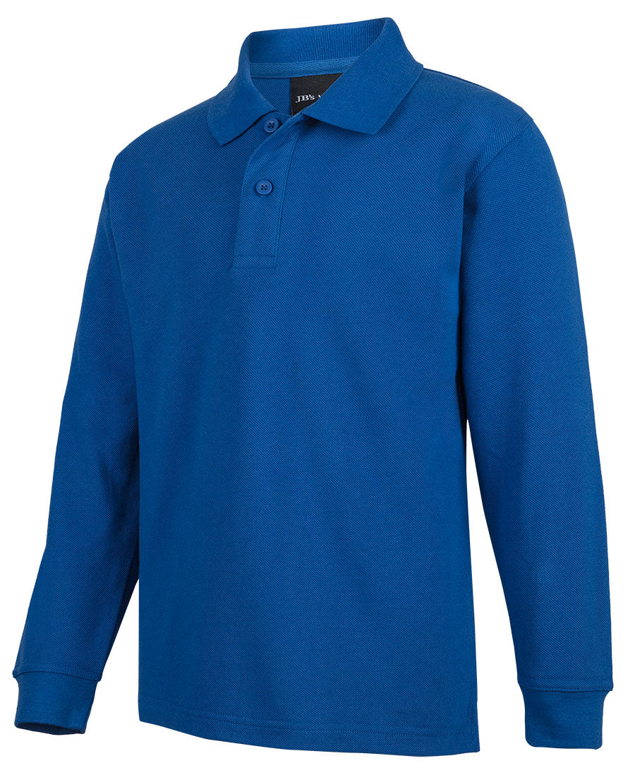 JB’s Kids Light Blue Long Sleeve Polo Shirt - Royal / 4 - POLO