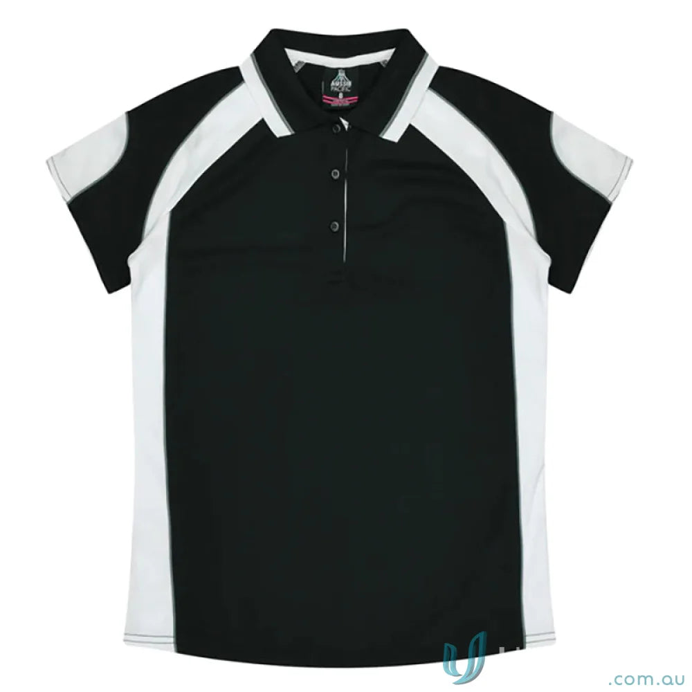 Kids Murray Polo black and white polo shirt for boys