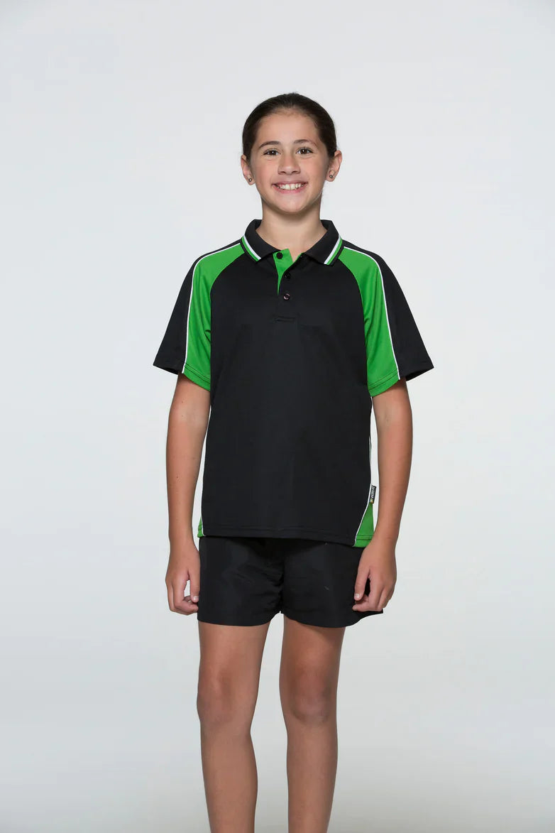 Kids Panorama Polo - Black/Green/White / 4 - POLO