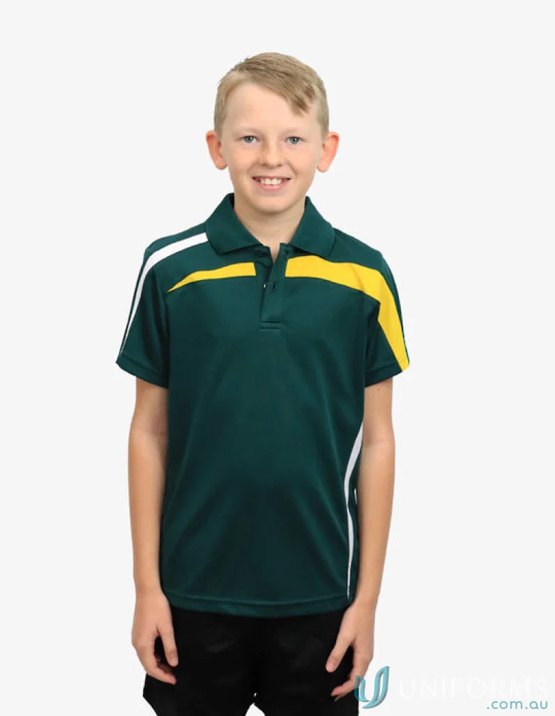 Boy in Kids Planett Polo with cooldry moisture management technology for all-day comfort