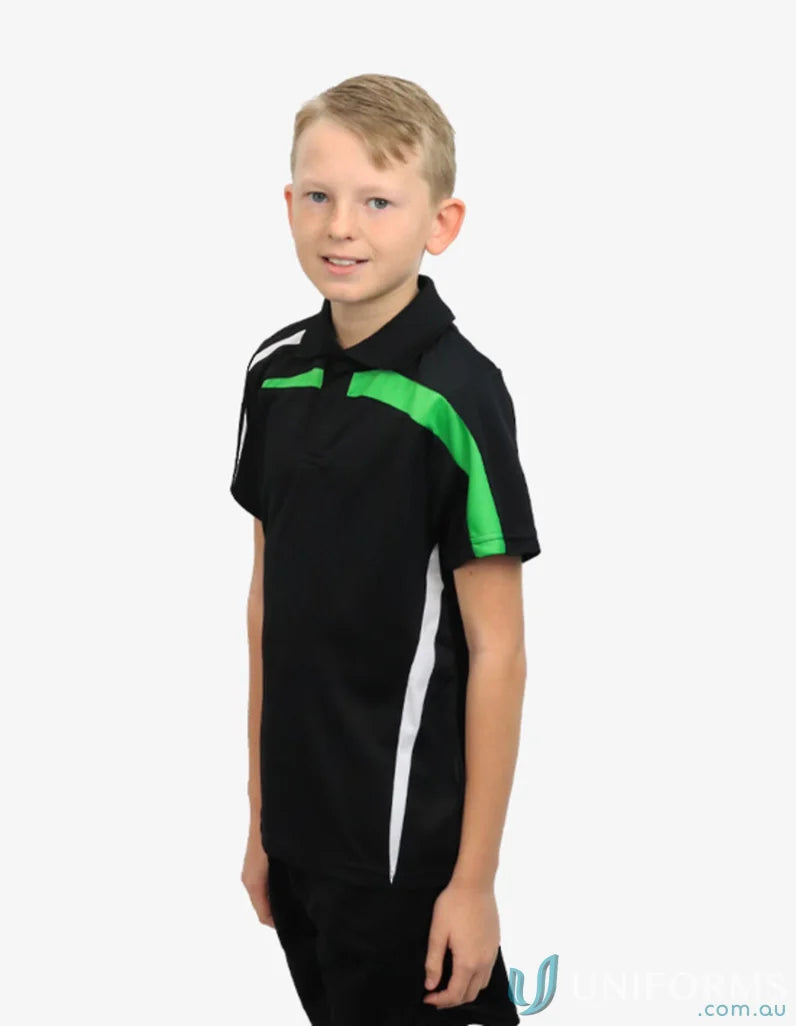 Kids Planett Polo shirt with cooldry moisture management tech and cooldry moisture feel