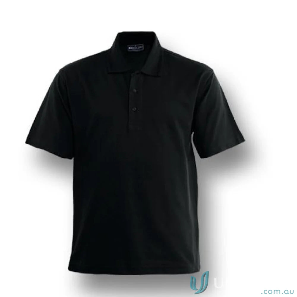 Kids poly face cotton short-sleeved polo shirt with three-button placket