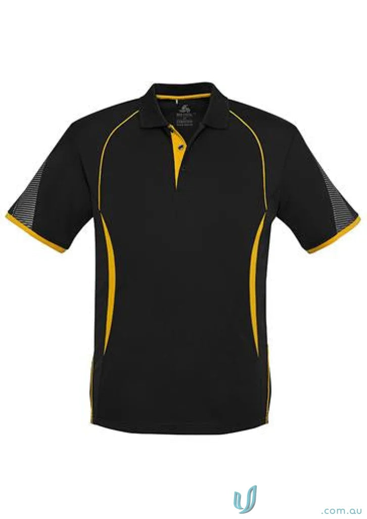 Kids Razor Polo black and gold shirt from Biz Collection Kids collection kids razor