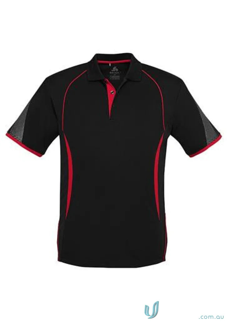 Kids Razor Polo black and red short-sleeved shirt from Biz Collection Kids collection