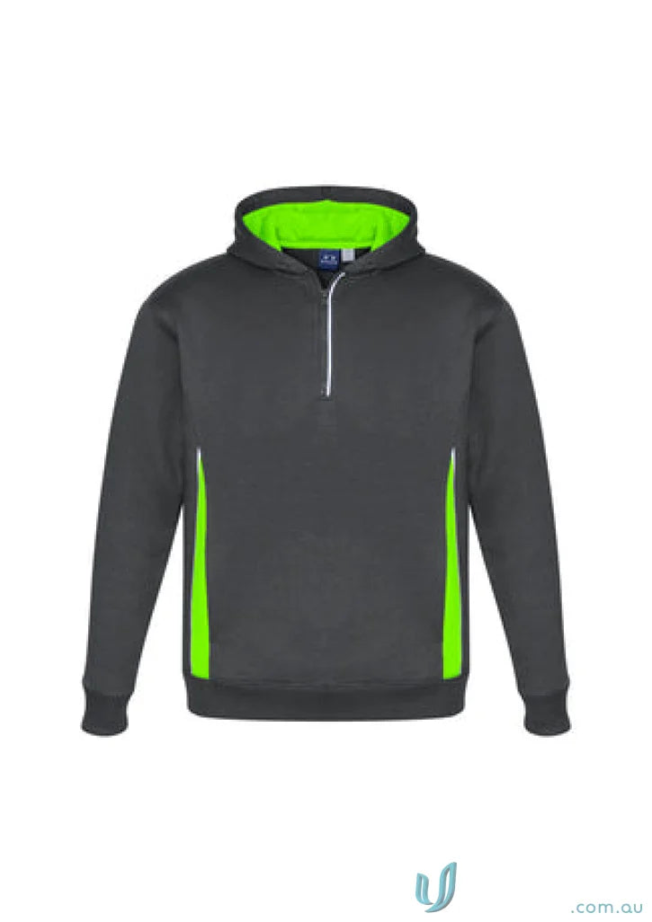 Kids Renegade Hoodie in gray and neon green workwear hoodie perfect for outdoor clubs