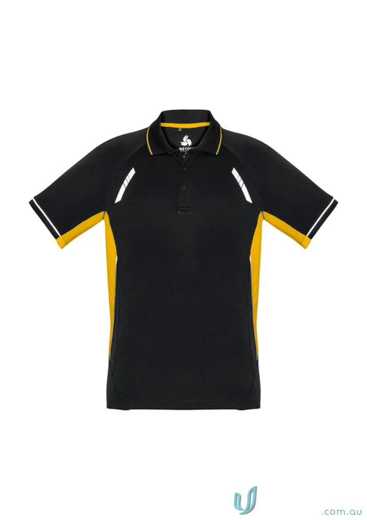 Black and gold kids renegade polo shirt from P700KS Kids Biz Collection Kids
