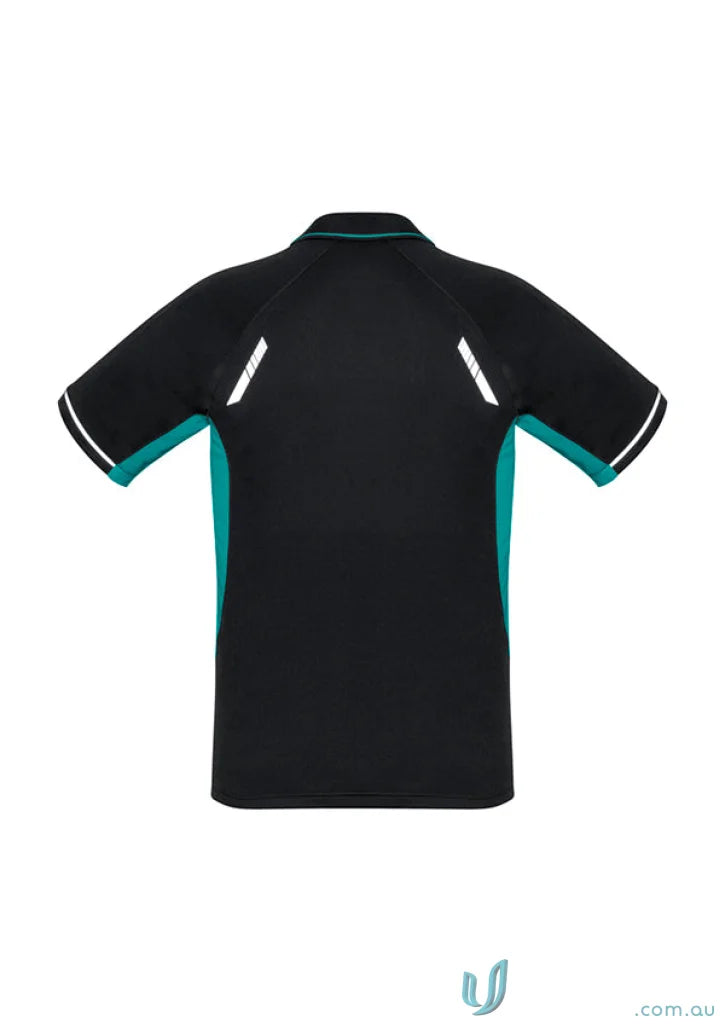 Kids Renegade Polo in black and teal from P700KS Kids Biz Collection Kids