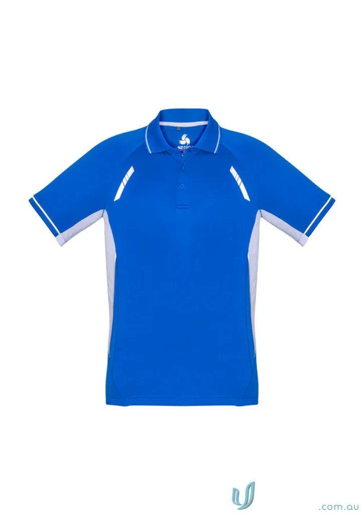 Kids Renegade Polo blue and white polo shirt for kids from Biz Collection Kids p700ks kids
