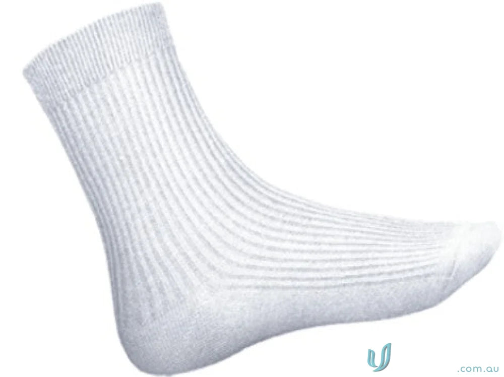 White ribbed athletic sock perfect for Kids School Socks and kids school wear