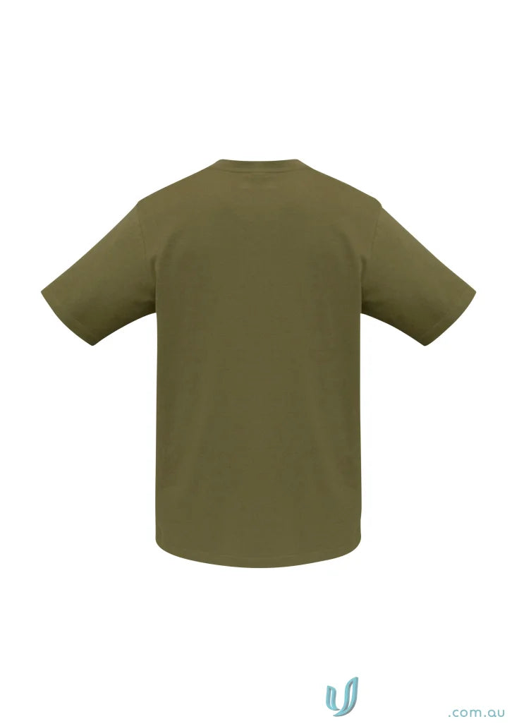 Kids Ice Tee from Biz Collection Kids in olive green short sleeve with crew neck