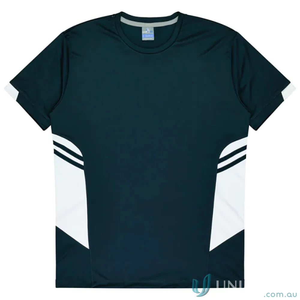 Kids Tasman Tee dark blue and white athletic fabric t-shirt perfect for uniforms or workwear