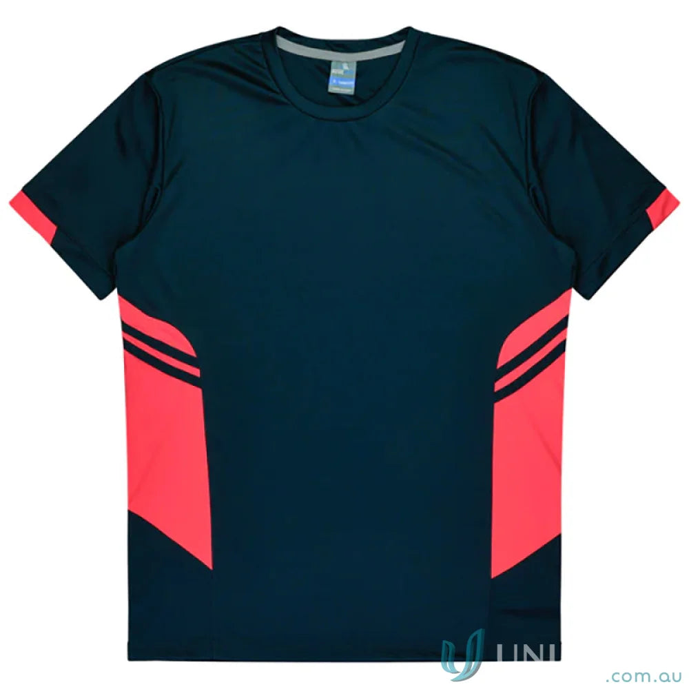 Kids Tasman Tee two-tone athletic shirt made with comfy fabric, perfect for active uniforms