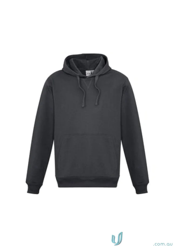 Charcoal gray Krue Hoodie from sw760m Biz Collection with modern fit and crew hoodie style