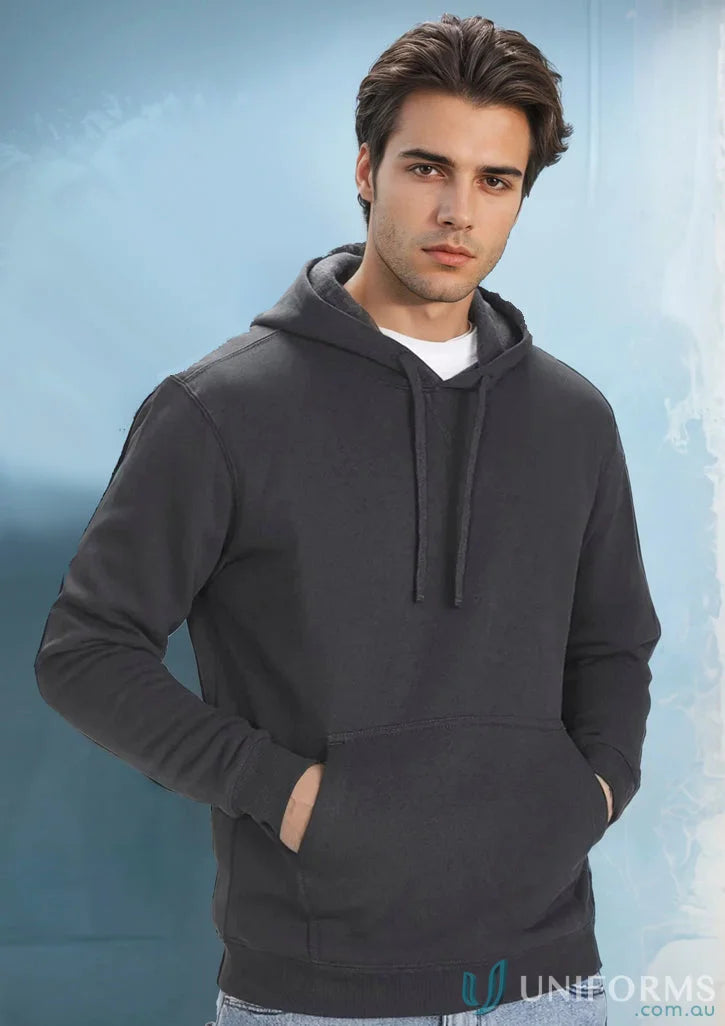 Gray Krue Hoodie from the SW760M Biz Collection with modern fit crew hoodie style
