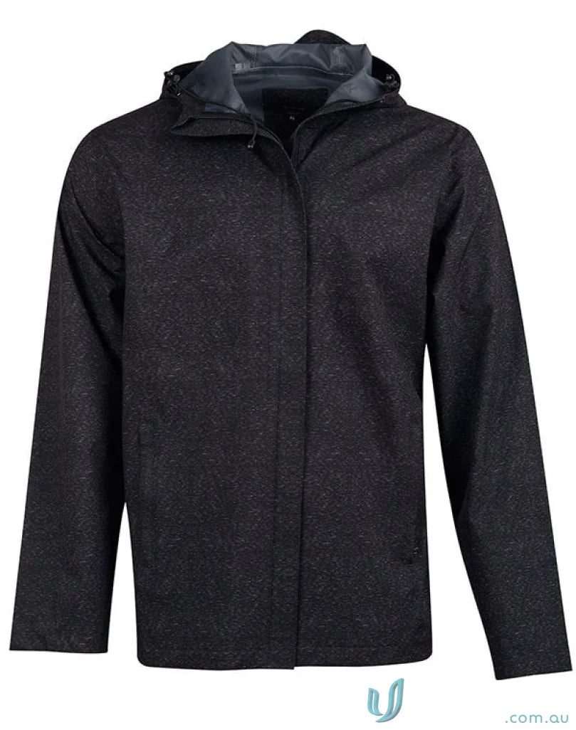 Ladies Absolute waterproof performance jacket in black with subtle pattern, stay stylish