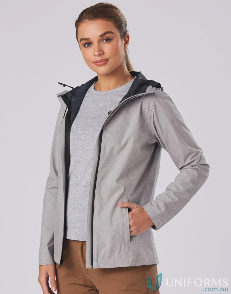 Ladies Absolute Waterproof Performance Jacket on woman, stay stylish in rain gear