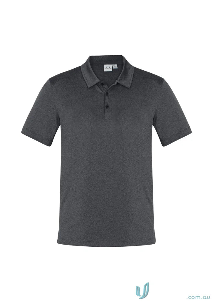 Gray short-sleeved polo shirt from Ladies Aero Polo Biz Collection Ladies P815LS
