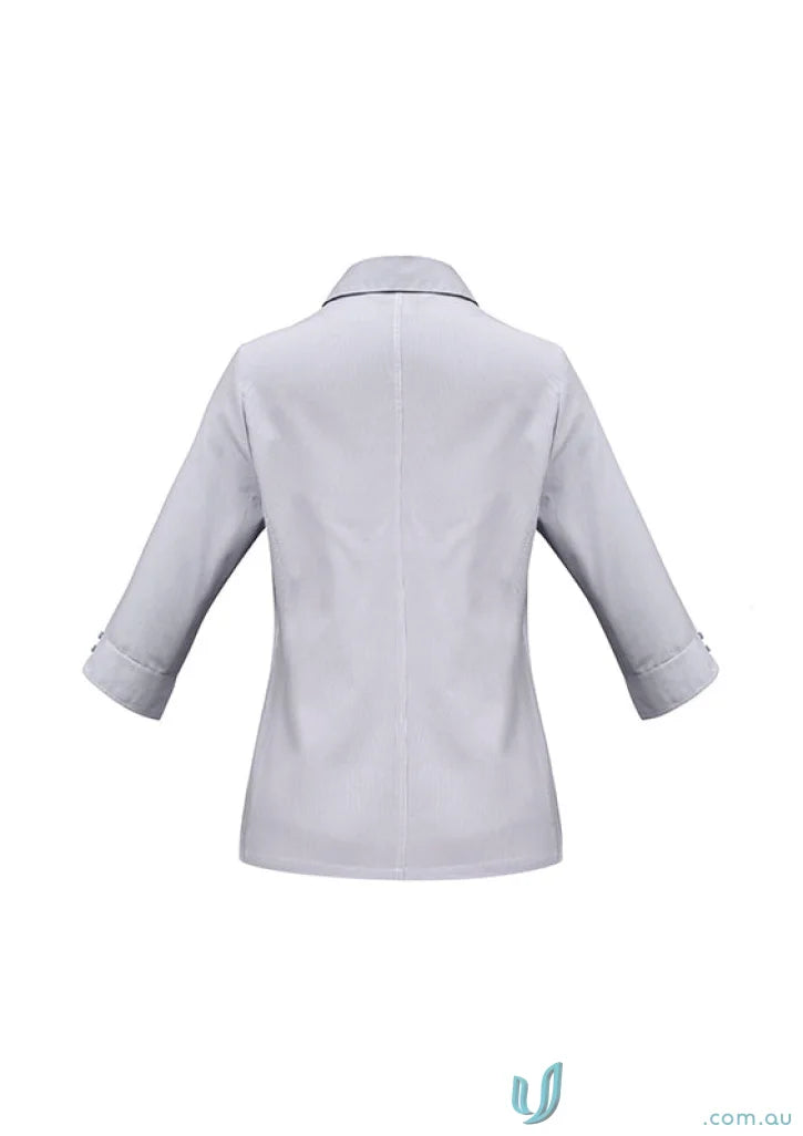 Light gray Ladies Ambassador 3Q Sleeve Shirt with three-quarter sleeves s29521 biz