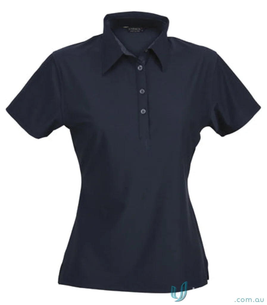 Ladies Navy Blue Collared Polo Shirt - Perfect for Workwear or Uniforms