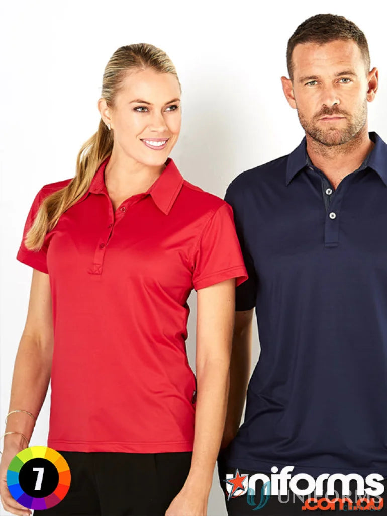 Ladies Argent Polo shirts in red and navy perfect for uniforms or workwear