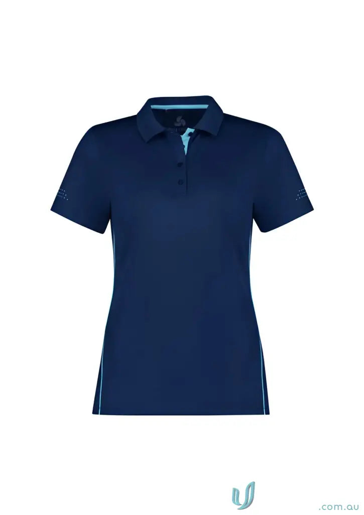 Navy blue ladies balance polo shirt with biz cool™ technology P200LS stylish look