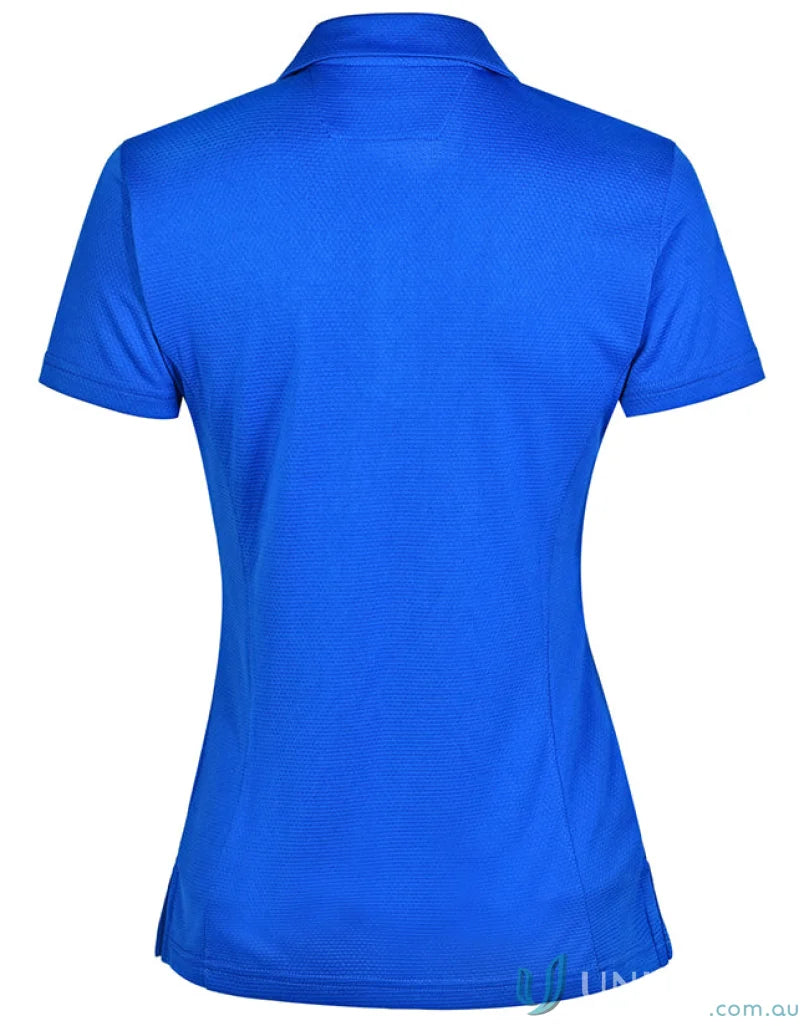 Blue short-sleeved polo shirt made of bamboo charcoal fabric for charcoal corporate style