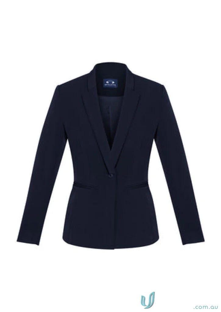 Navy blue ladies Bianca jacket from Biz Collection Ladies BS732L product shot