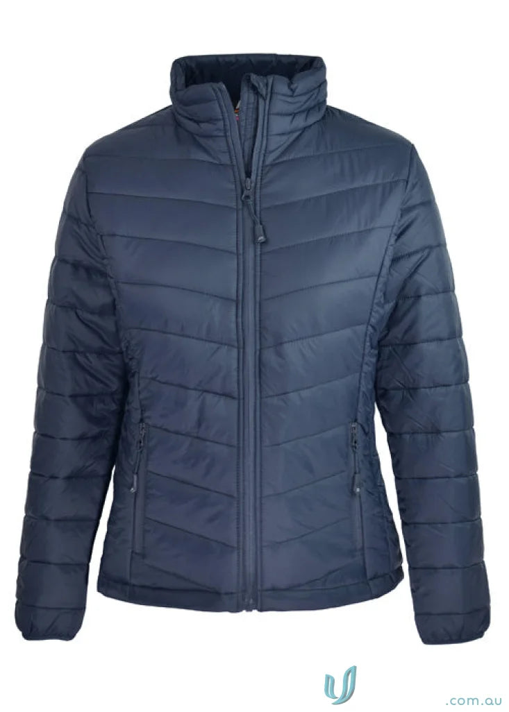 Navy blue quilted Buller jacket perfect for workwear or uniforms Ladies Buller Jacket