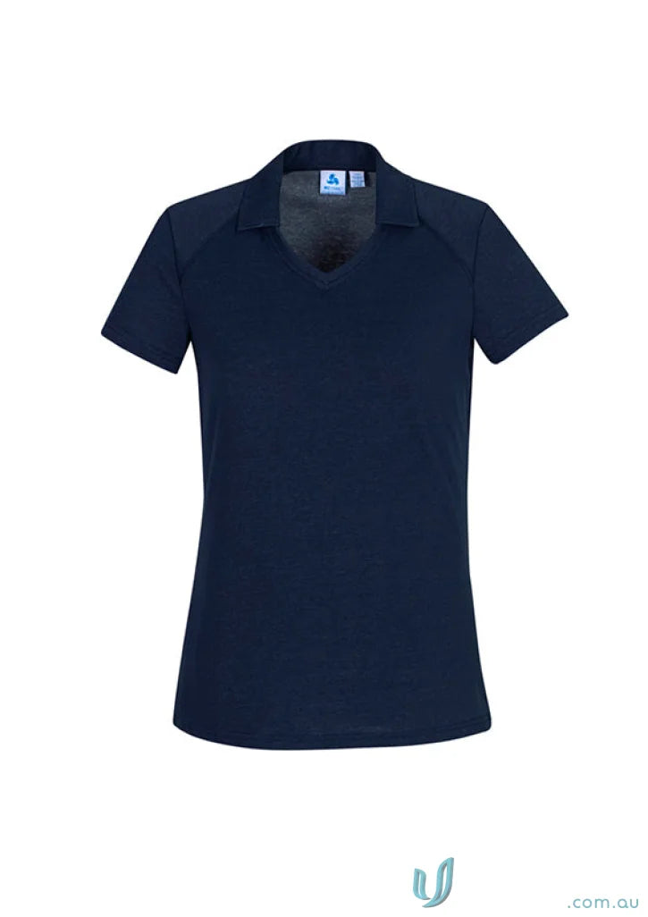 Navy blue women’s Byron short sleeve polo shirt for ladies Byron polo collection