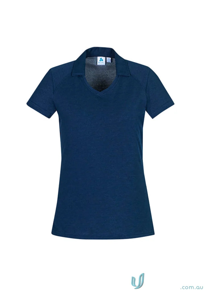 Navy blue women’s Byron short sleeve polo shirt for ladies byron polo collection