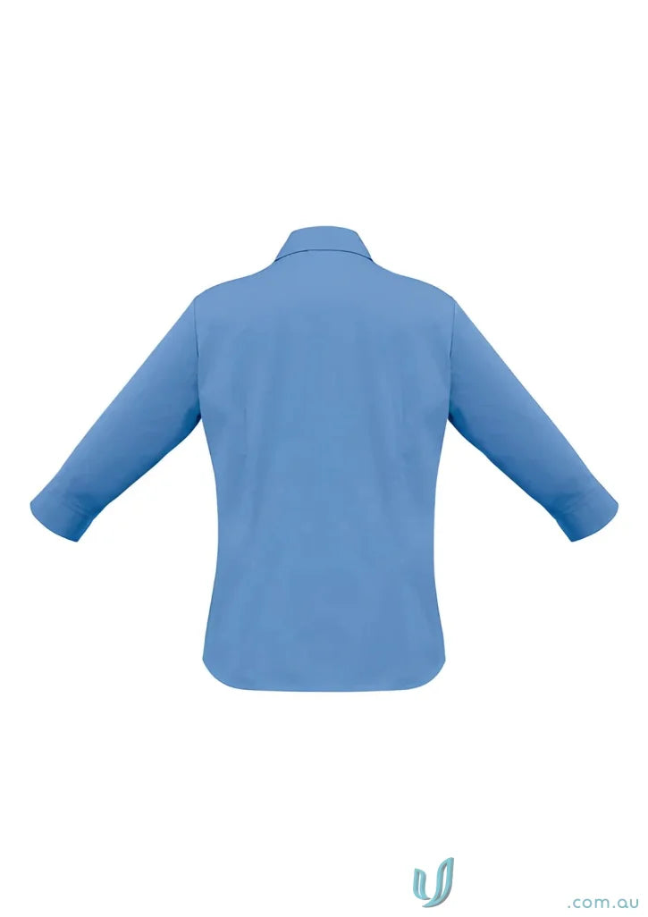Light blue Ladies Metro Biz Collection long-sleeved sleeve shirt for ladies metro style