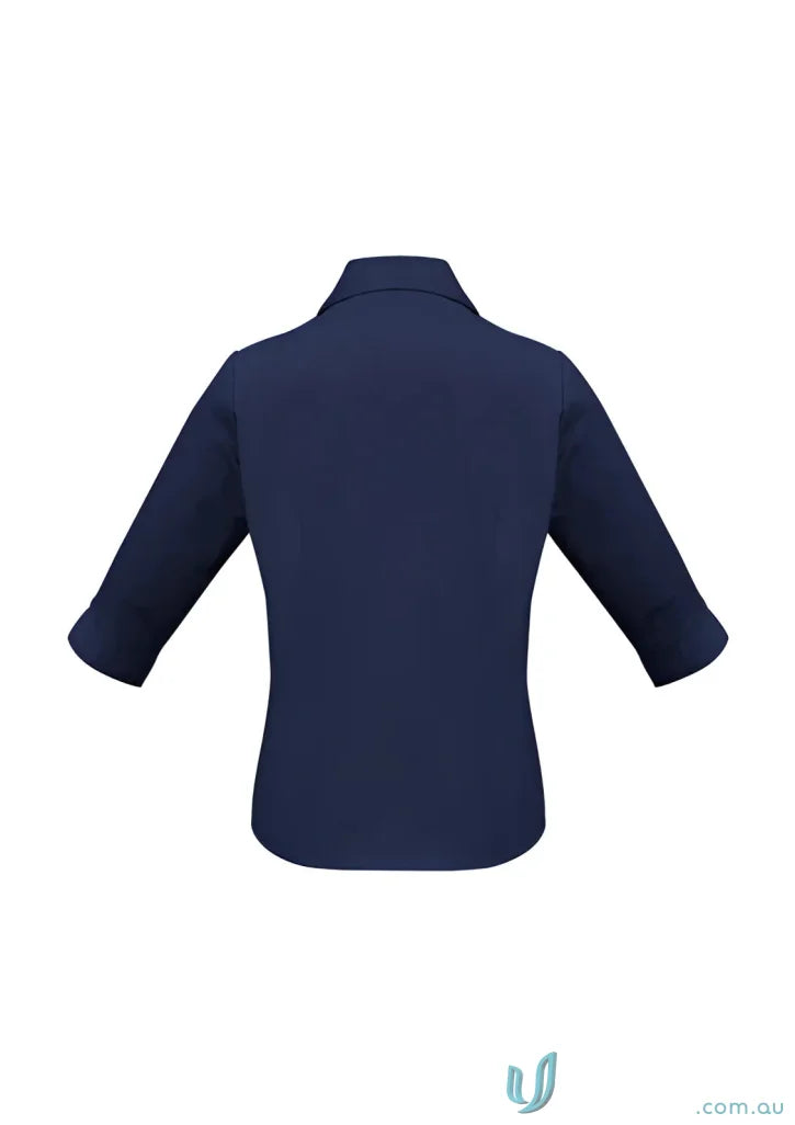 Ladies Chelsea Stretch 3Q Navy Blue Sleeve Shirt from Ladies Metro Biz Collection