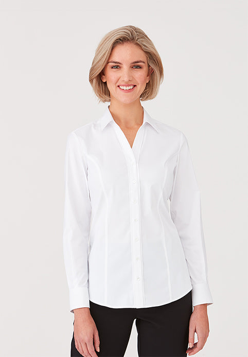 Ladies City Stretch Classic LS - White / W(06) - SHIRTS