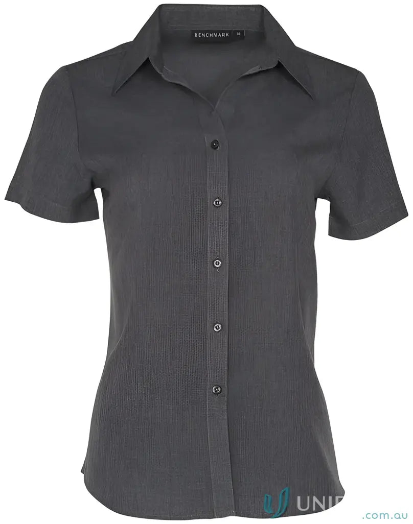 Gray short-sleeved winning spirit ladies cooldry health shirt for staying cool all day