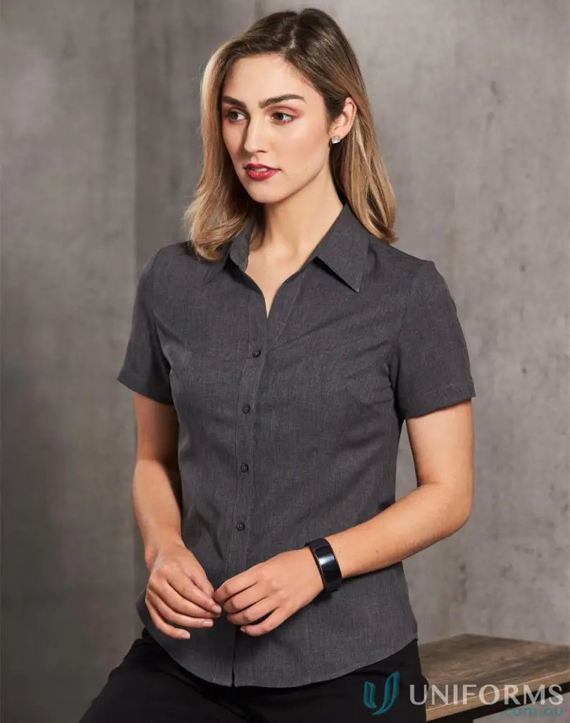 Winning spirit ladies cooldry health shirt worn by woman with fitness tracker, stay cool