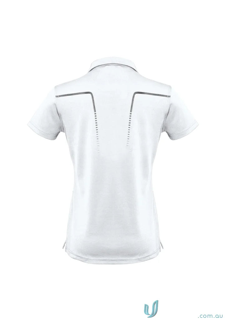 Lady Cyber Polo with gray accents, antibacterial treatment helps, Biz Collection Ladies style