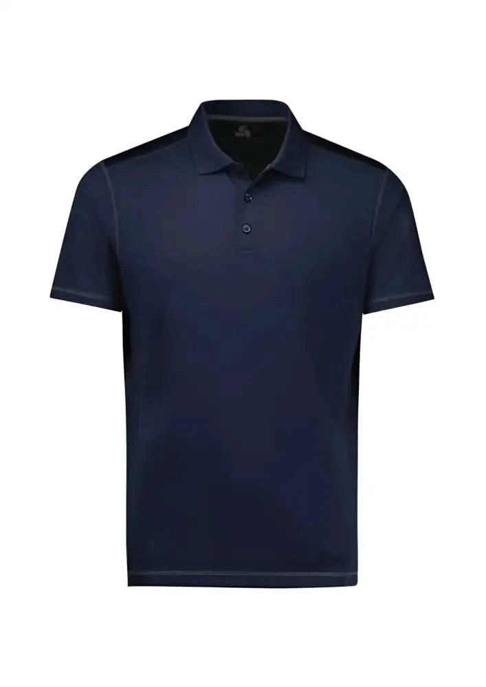 Ladies Dart Polo in navy blue with honeycomb knit fabric from Biz Collection Ladies