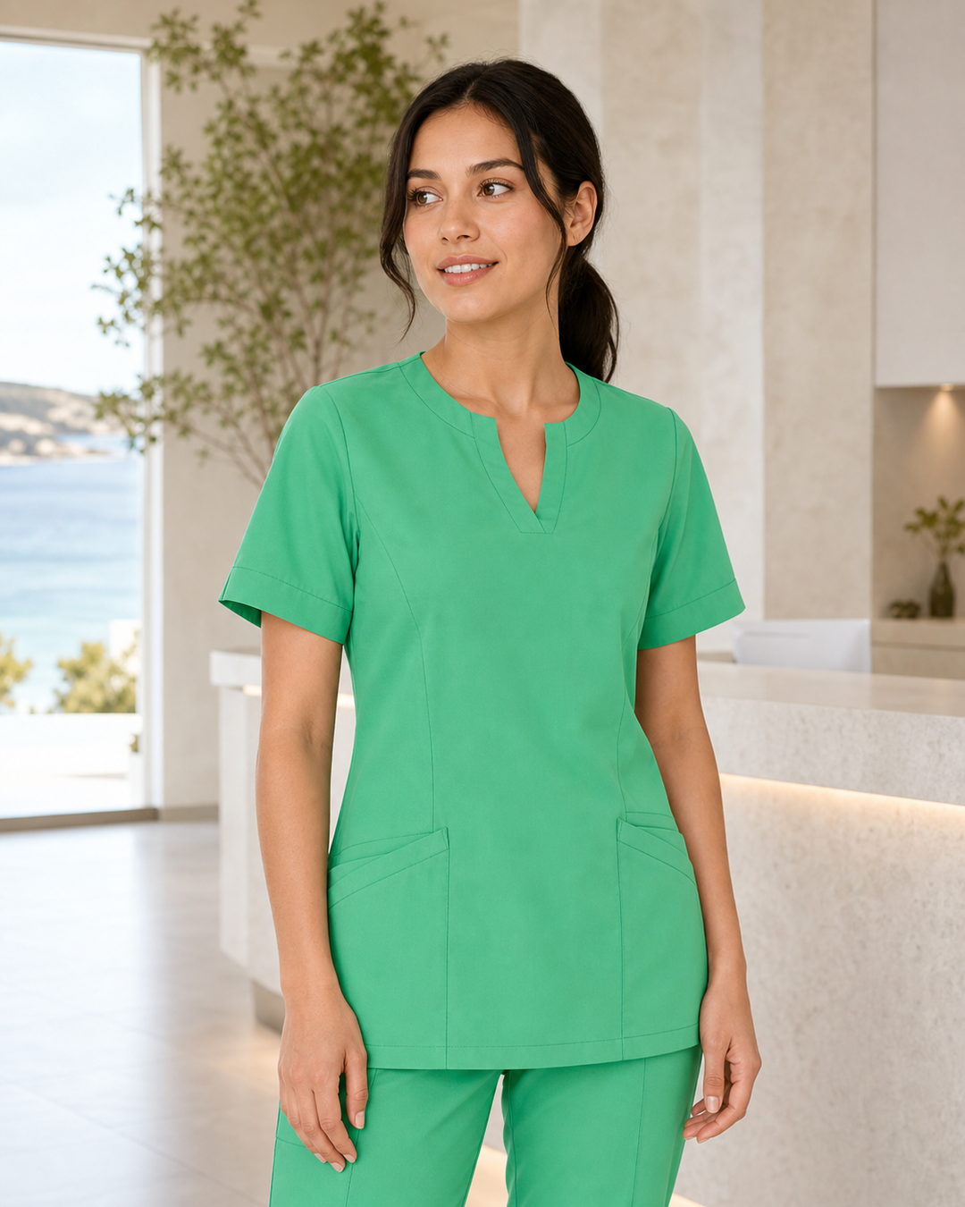 Ladies Ellen Scrub Top