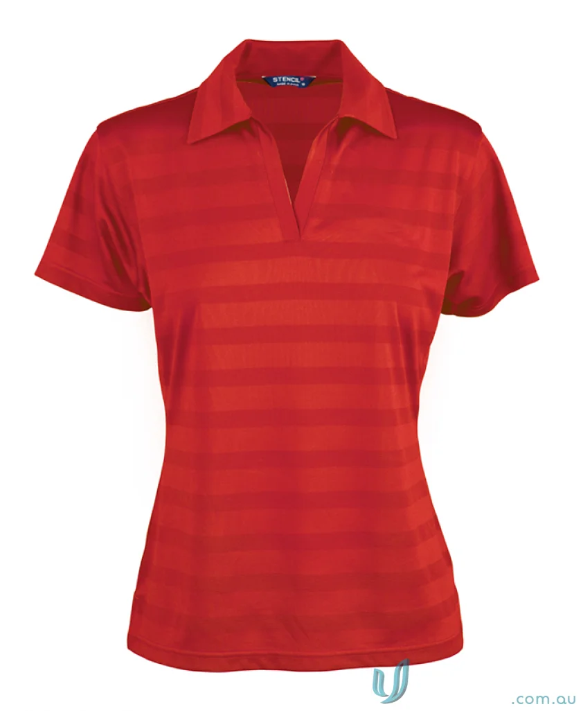 Red Ice Cool Polo Shirt for ladies, perfect for uniforms and workwear