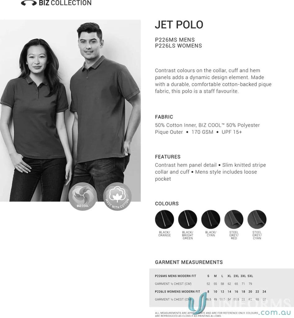 Ladies Jet Polo from the ladies jet collection featuring stylish short sleeve polo shirts
