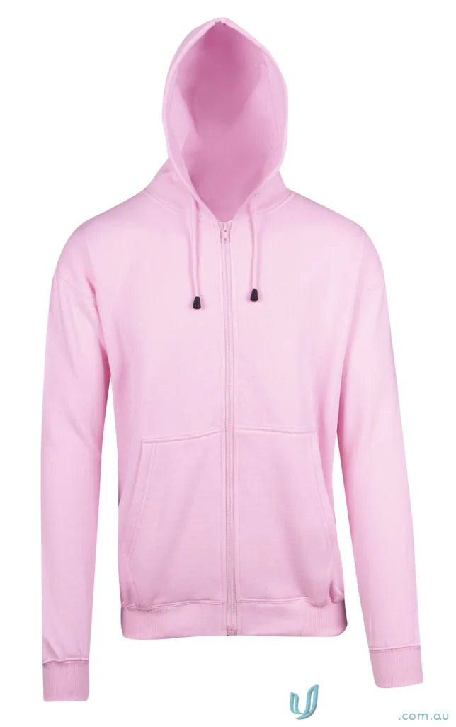 Pink zip-up hoodie perfect for work uniforms or casual uniforms, comfy and stylish