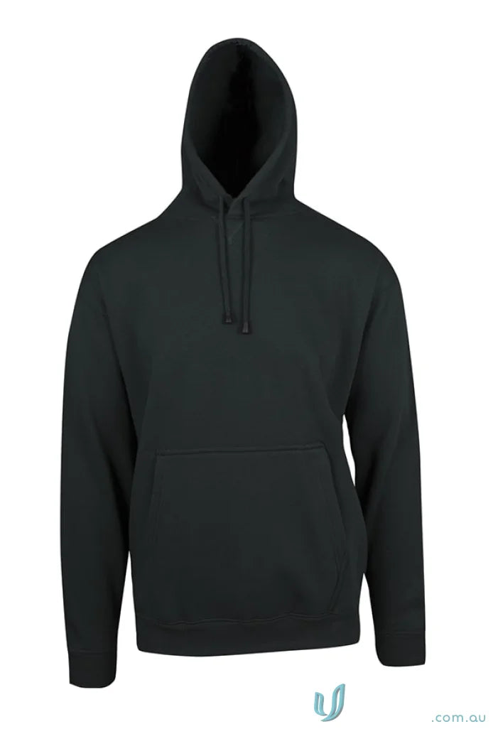 Black Ladies Kangaroo Pocket Hoodies with front kangaroo pocket and drawstrings