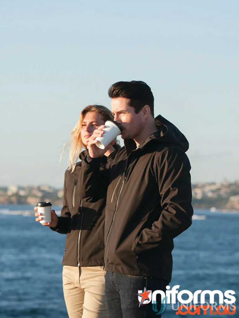 Matching black Ladies Kepler Jacket with double-knit mesh interior for a premium urban look