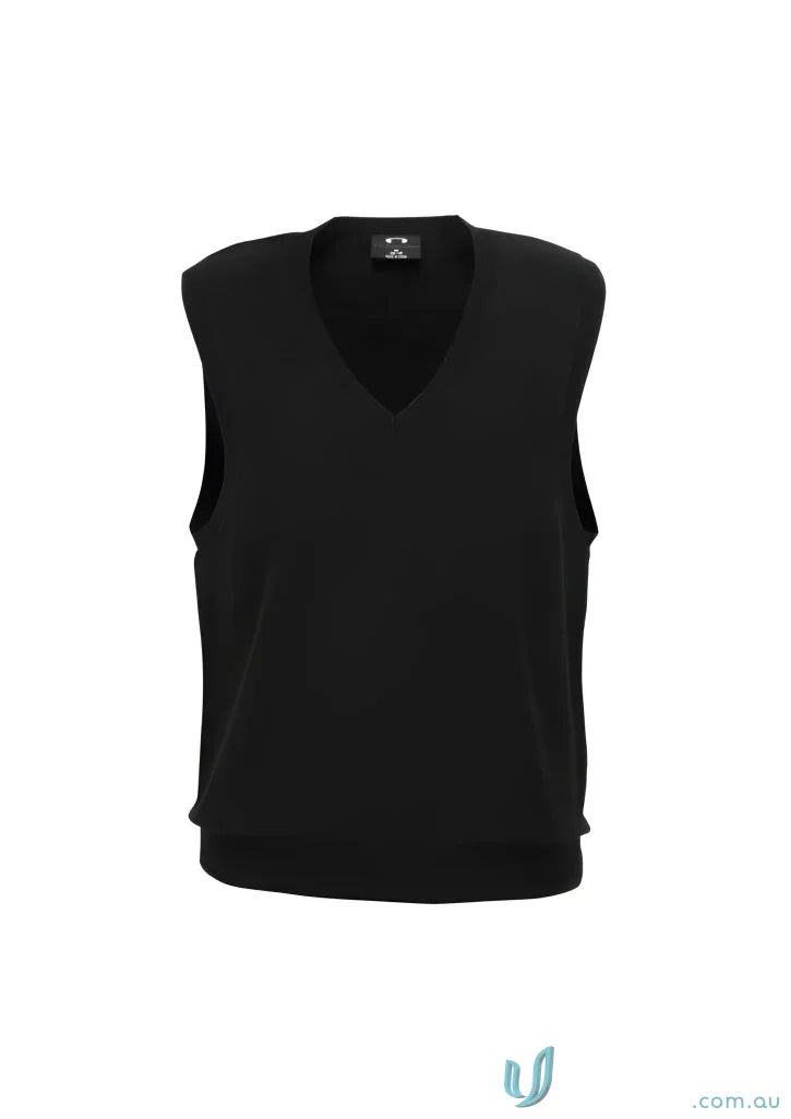 Black V-neck knit vest for ladies, stylish knit vest perfect for ladies knit wardrobe