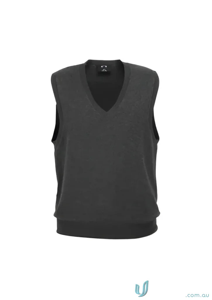 Gray V-neck knit vest for ladies, cozy ladies knit vest perfect for fall style