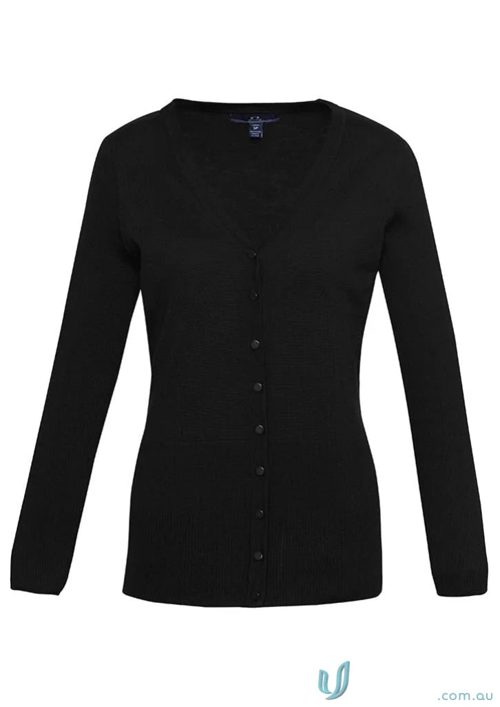 Black ladies Milano knit cardigan from the collection ladies Milano, stylish and comfy